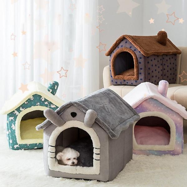 Cute House Design Pet House – Cozy, Semi-Enclosed, and Washable