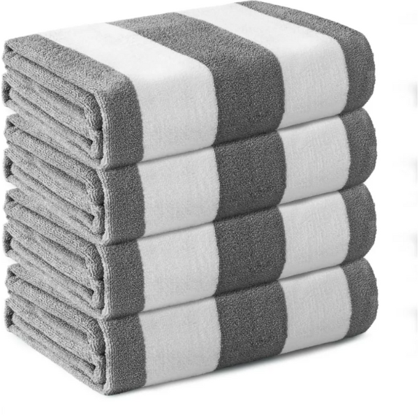 Premium Stripe Pool Towels