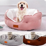 Luxury Cat Dog Bed – Soft Washable Puppy Cushion & Calming Pet Basket