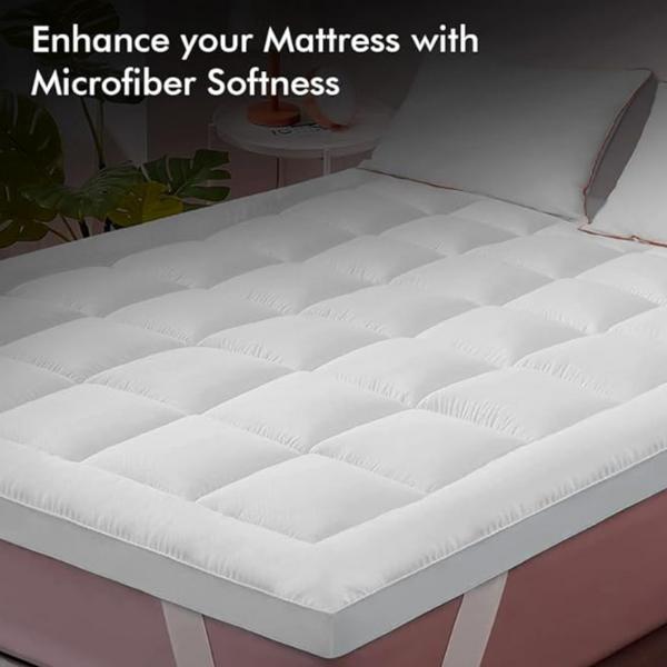Transform Your Sleep with the Microfiber Mattress Topper