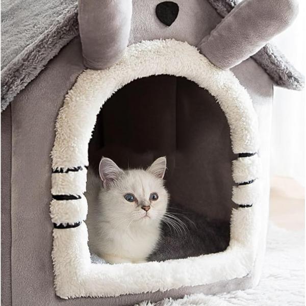 Cute House Design Pet House – Cozy, Semi-Enclosed, and Washable