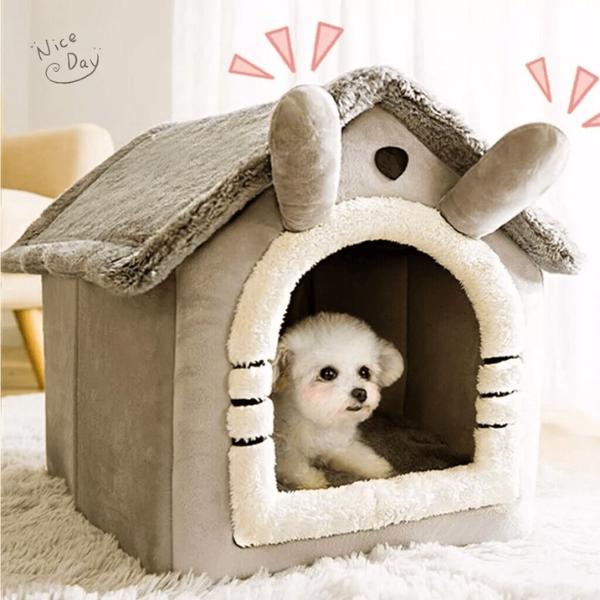 Cute House Design Pet House – Cozy, Semi-Enclosed, and Washable