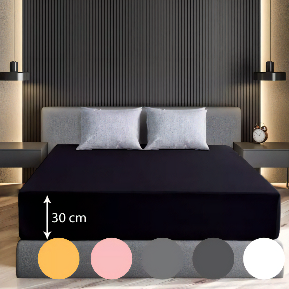 Enhance Your Sleep with Premium 40CM T200 Cotton Extra Deep Fitted Bed Sheets