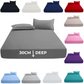 Enhance Your Sleep with Premium 40CM T200 Cotton Extra Deep Fitted Bed Sheets