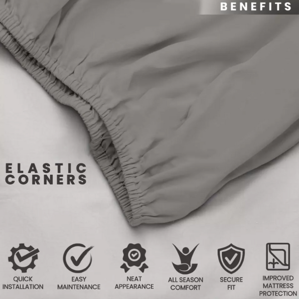 Enhance Your Sleep with Premium 40CM T200 Cotton Extra Deep Fitted Bed Sheets