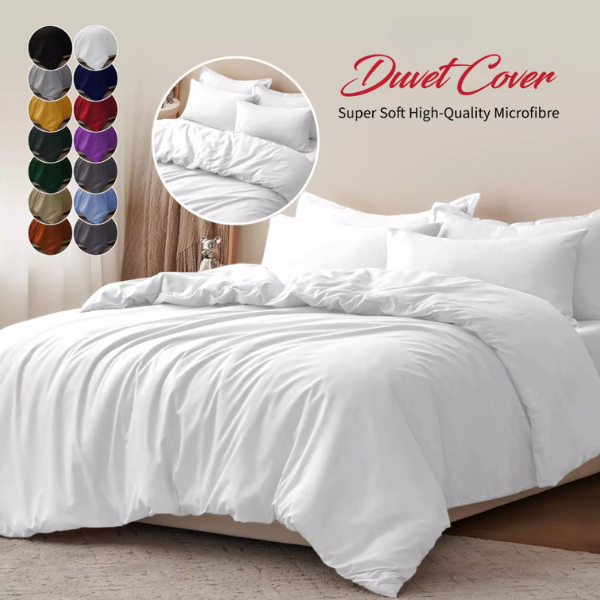 Indulge in Comfort with Our Premium Microfiber Duvet Cover Set