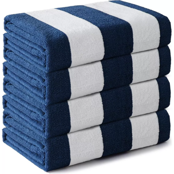 Premium Stripe Pool Towels