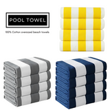 Premium Stripe Pool Towels