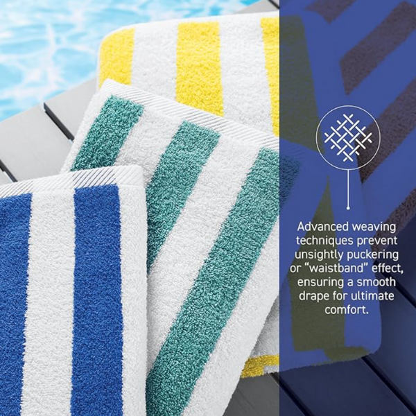 Premium Stripe Pool Towels