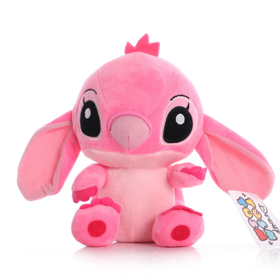 Disney Cartoon Blue Pink Stitch Plush Dolls Anime Toys Lilo and Stitch Plush Stuffed Toys Christmas Gifts for Kids
