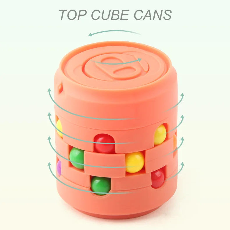 Multiple Functions Fidget Spinner Magic Colorful Beans Finger Spinning Relieves Stress Decompression Tool For Children And Adult