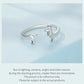925 Sterling Silver Cute Dachshund Dog Adjustable Rings for Women Original Open Animal Ring Fine Family Jewelry Gift