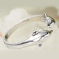 925 Sterling Silver Jewelry Open Happy Double Dolphin Love Rings For Women Party Gift Adjustable Ring