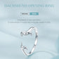 925 Sterling Silver Cute Dachshund Dog Adjustable Rings for Women Original Open Animal Ring Fine Family Jewelry Gift