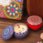 4Pcs/Box Scented Candle Set Gift Islamic Arabian Patterns Fragrance Candle Jar DIY Smokeless Couples Romantic Incense Candles