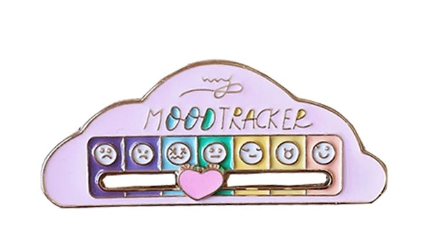 Mood Conversion Energy Brooch for Women Men My Social Battery Badge Expression Pins Brooches on Clothes