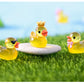 50 pcs Mini Multi-Color Luminous Duck Ornament Miniature Figures Tiny Duck Micro Fairy Garden Landscape Fairy Garden Home Decor