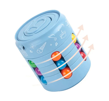 Multiple Functions Fidget Spinner Magic Colorful Beans Finger Spinning Relieves Stress Decompression Tool For Children And Adult