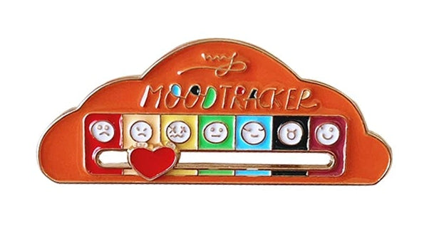 Mood Conversion Energy Brooch for Women Men My Social Battery Badge Expression Pins Brooches on Clothes