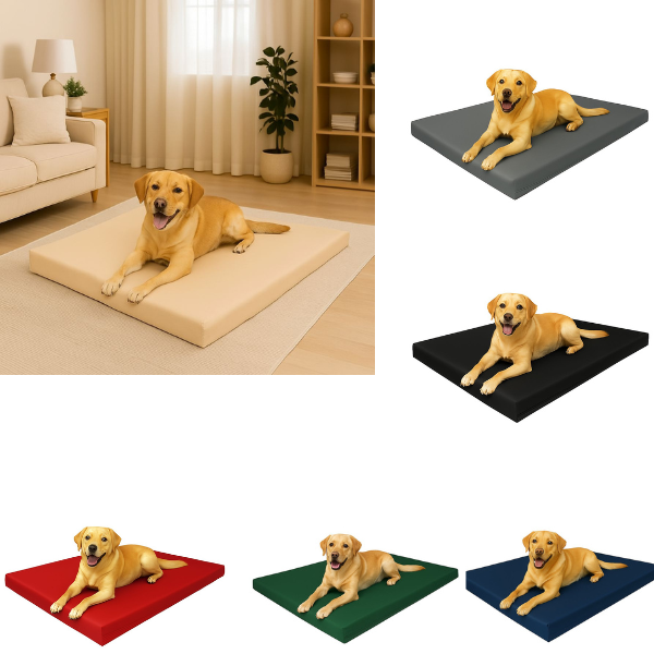 Heavy Duty Waterproof Dog Bed – Durable Puppy Crate Mattress