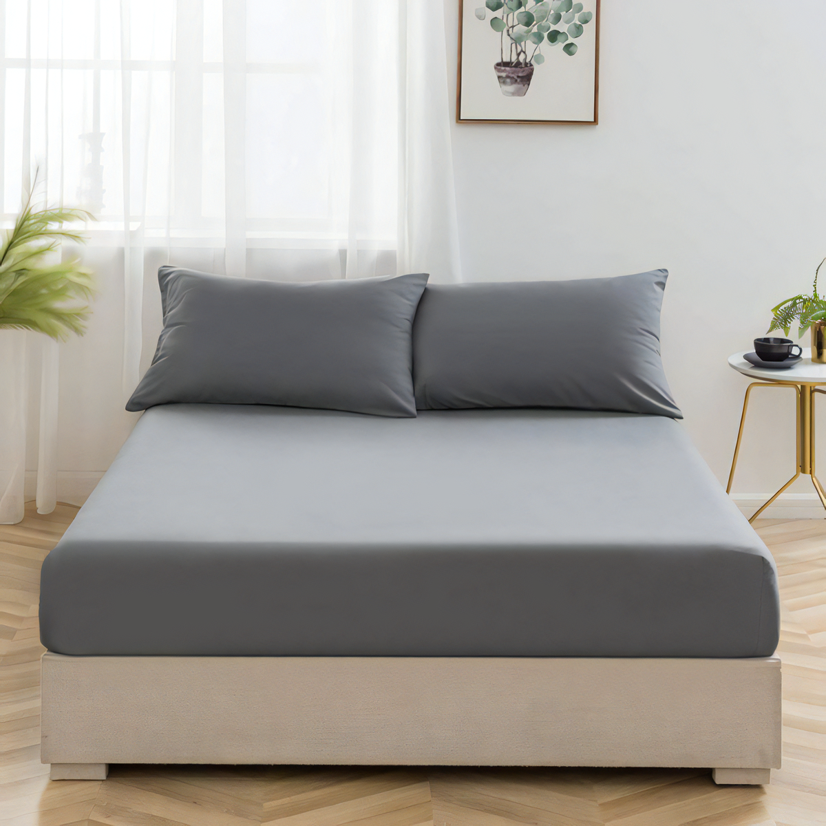Enhance Your Sleep with Premium 40CM T200 Cotton Extra Deep Fitted Bed Sheets