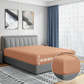 Enhance Your Sleep with Premium 40CM T200 Cotton Extra Deep Fitted Bed Sheets