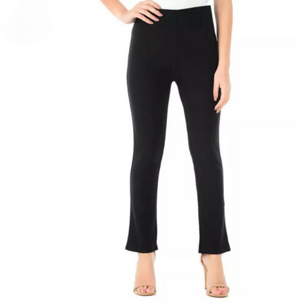 Women's Bootcut Stretch Trousers – Ribbed, Mid-Rise, Curve-Friendly| Sizes 10–24 | Work to Weekend Comfort Pants