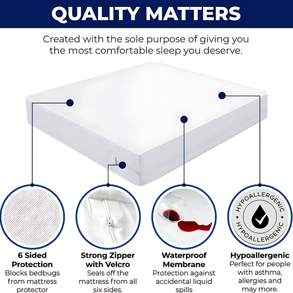Upgrade your sleep experience with our Premium Waterproof Mattress Protector