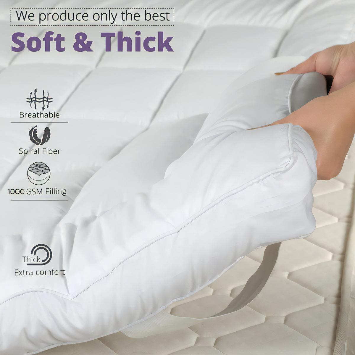 Transform Your Sleep with the Microfiber Mattress Topper