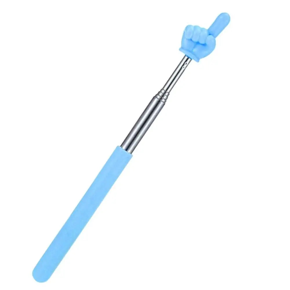 1Pc Retractable Teacher Pointer Finger Design StainlessSteel Telescopic School Teaching Pointer Stick Teacher Supplies Class