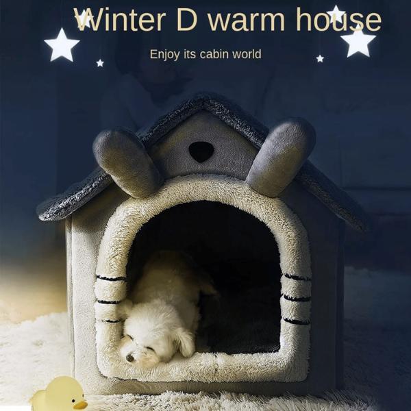 Cute House Design Pet House – Cozy, Semi-Enclosed, and Washable