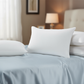 Luxury Hotel Pillows (Pack of 2) - Supportive & Cooling Microfiber Fill, Standard UK Size