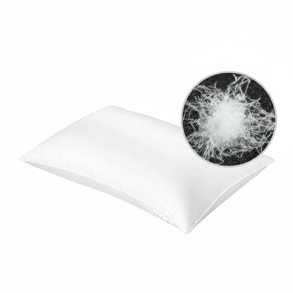 Luxury Hotel Pillows (Pack of 2) - Supportive & Cooling Microfiber Fill, Standard UK Size