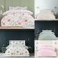 Luxury Reversible Duvet Cover Set with Pillowcases – Floral Printed Bedding, Microfiber Quilt Set, Soft Bedding Collection