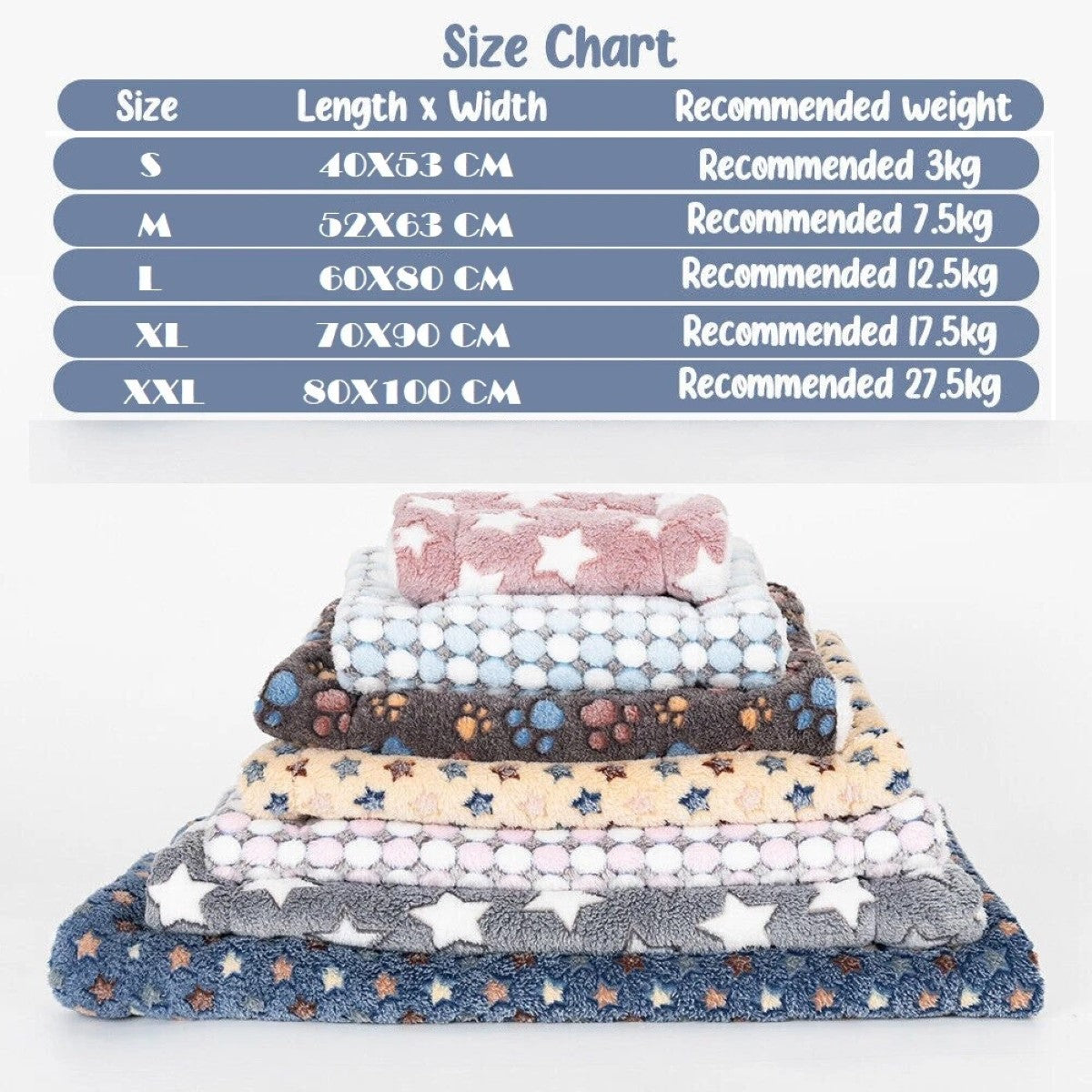 Cozy Soft Fleece Pet Blanket – Warm Thermal Cat & Dog Bed Mat, Pet Rug