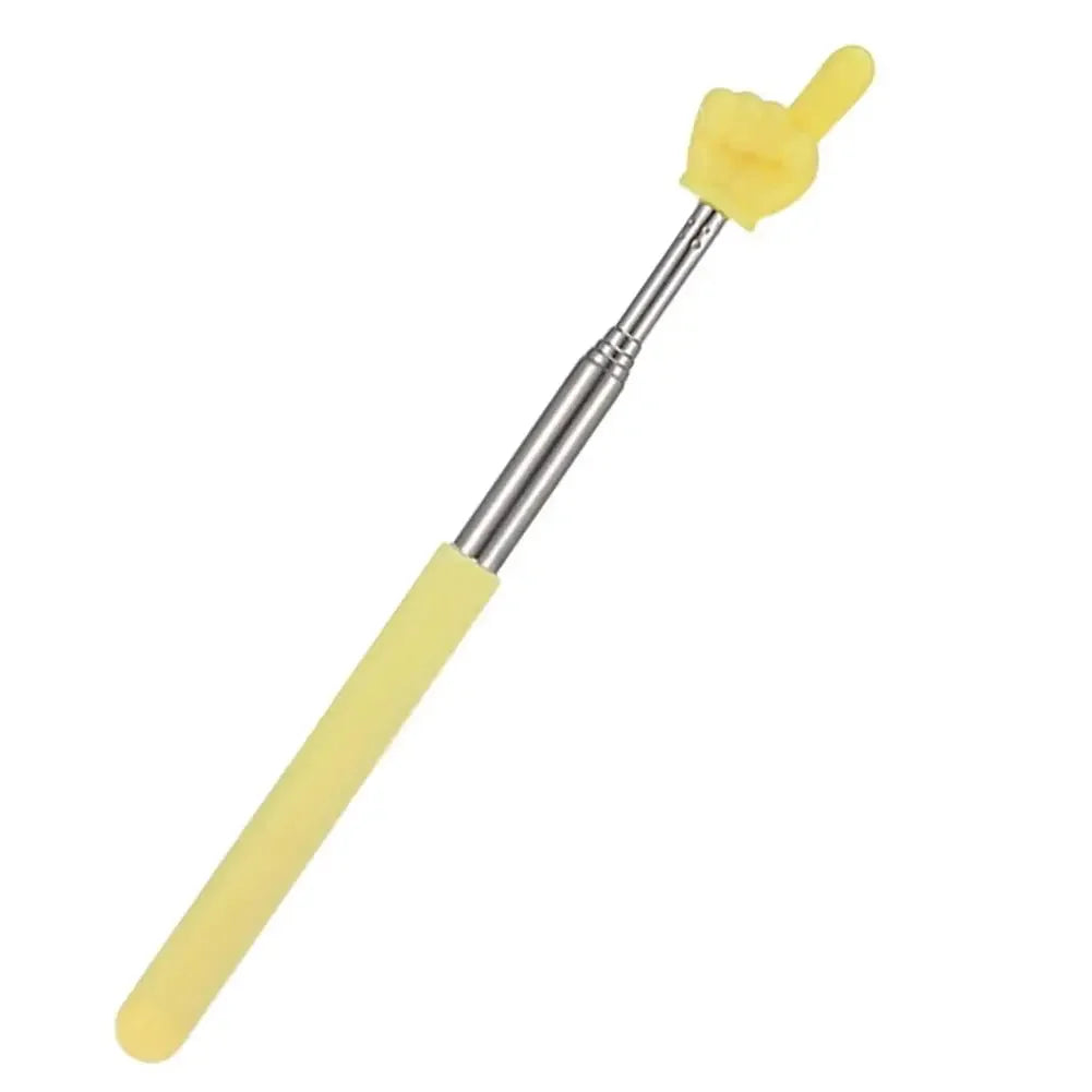 1Pc Retractable Teacher Pointer Finger Design StainlessSteel Telescopic School Teaching Pointer Stick Teacher Supplies Class